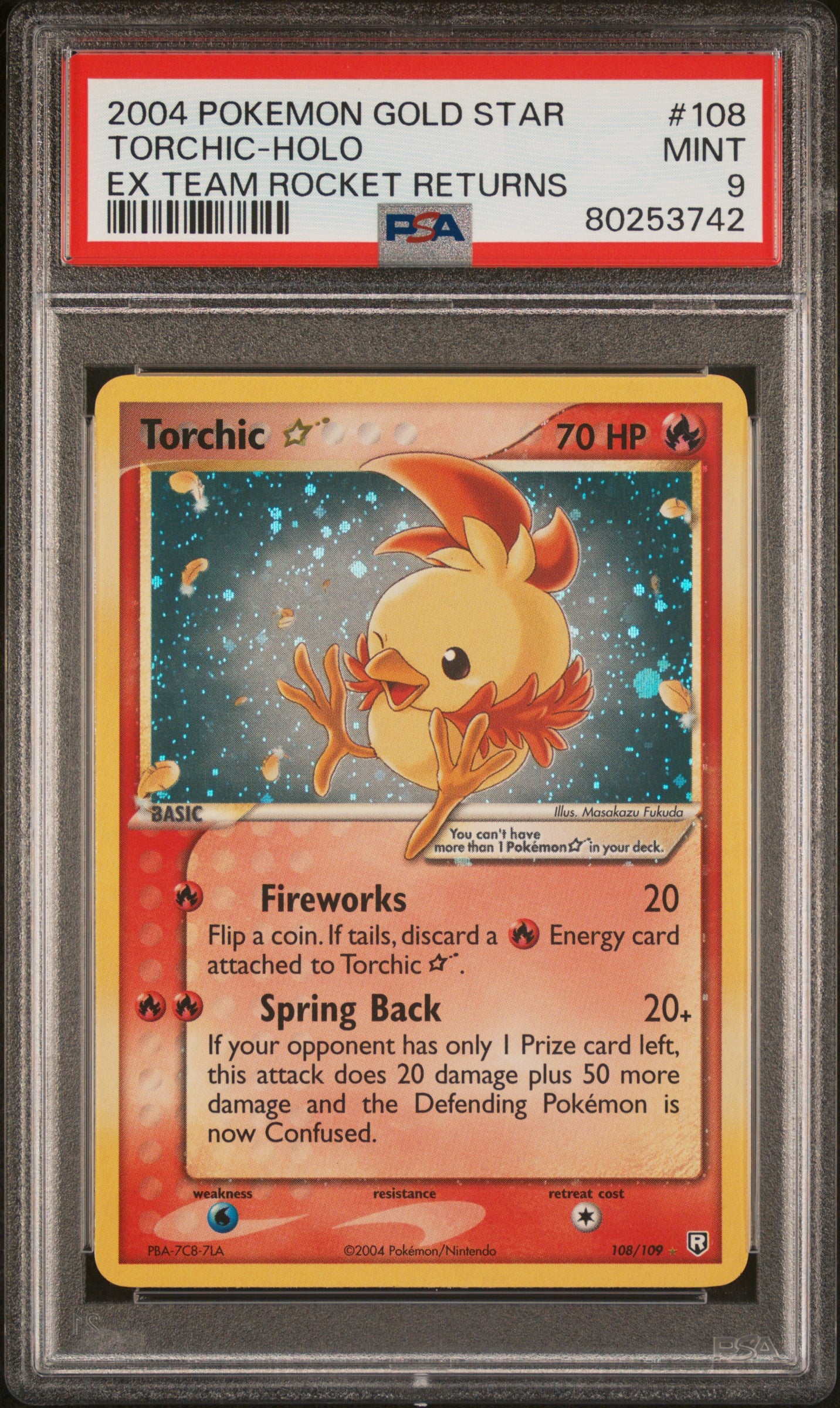 Gold Star Torchic PSA 9