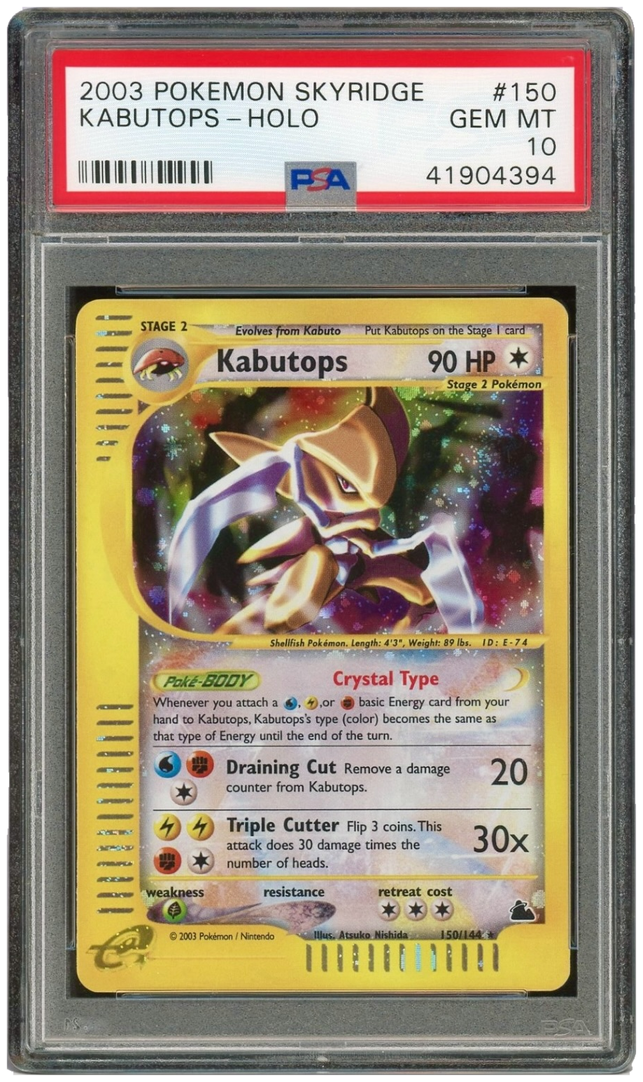 Crystal Kabutops PSA 10